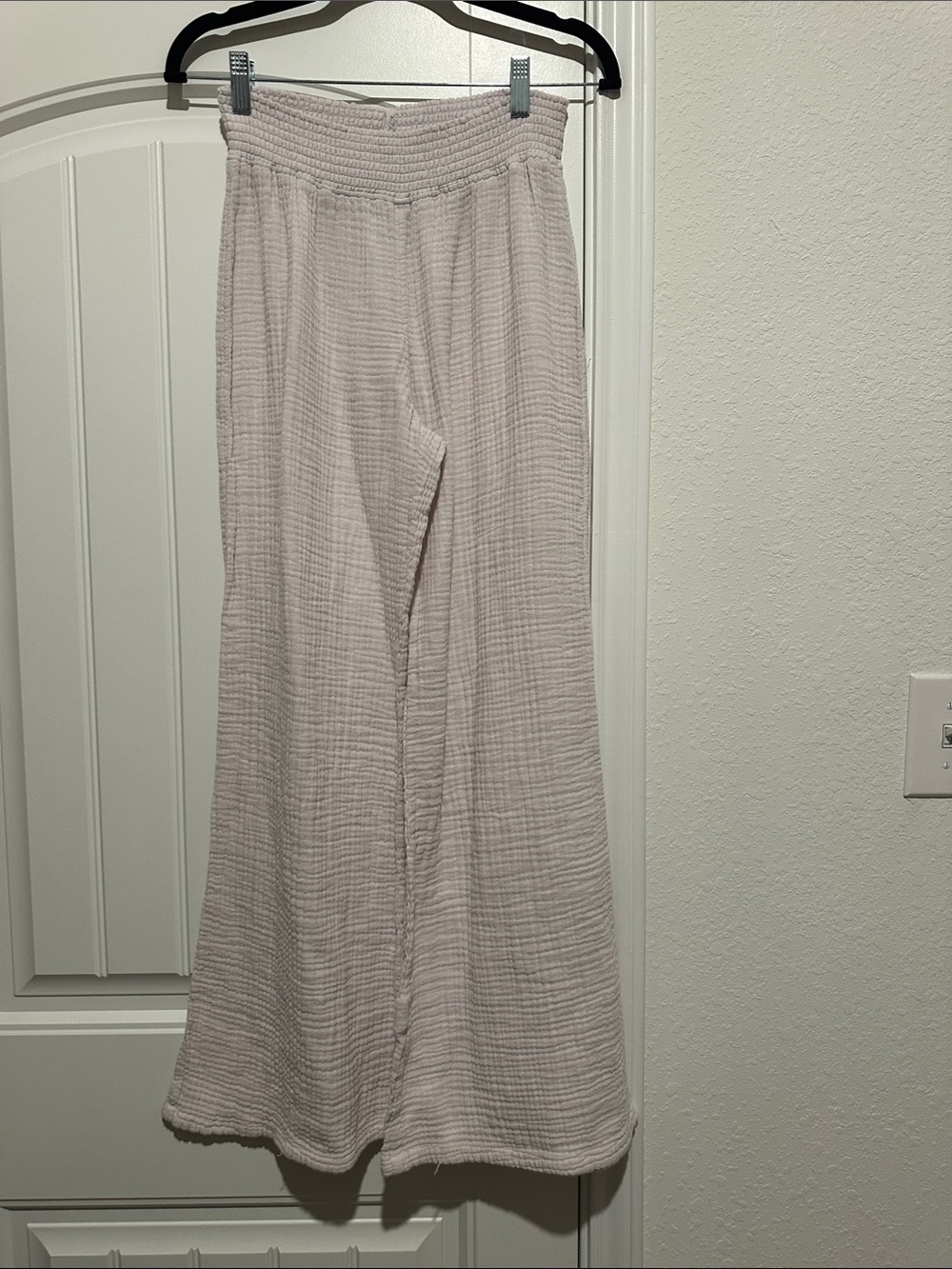 Michael Stars Light Mauve Wide-Leg Lounge Pants